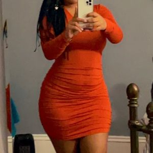 Orange dress
